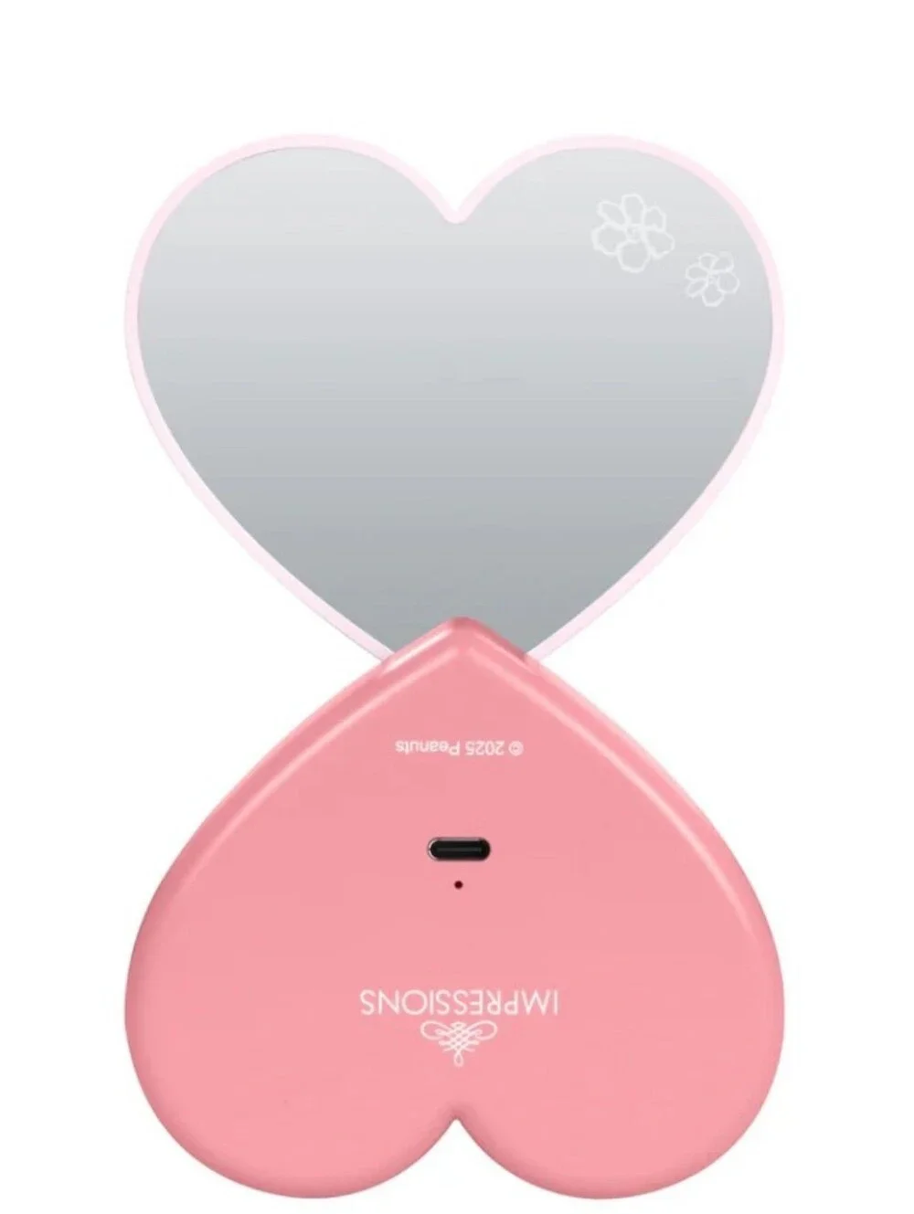 Impressions X Peanuts Snoopy Swivel Heart LED Compact Mirror